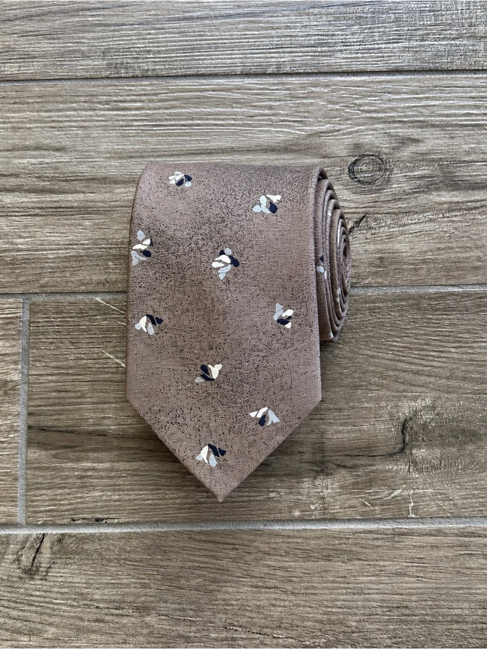 Givenchy Taupe 100% Silk Tie